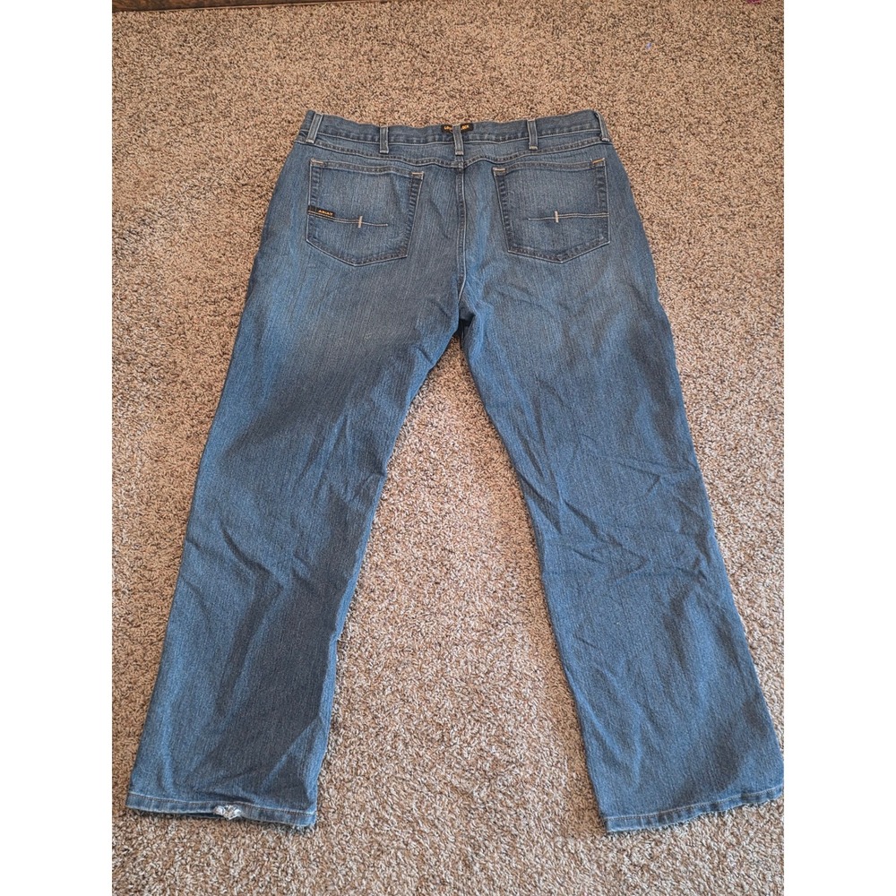 Ariat Rebar M4 Durastretch Relaxed Boot Cut Jeans‎ Mens 40x32 Blue 10016221 - Picture 10 of 11